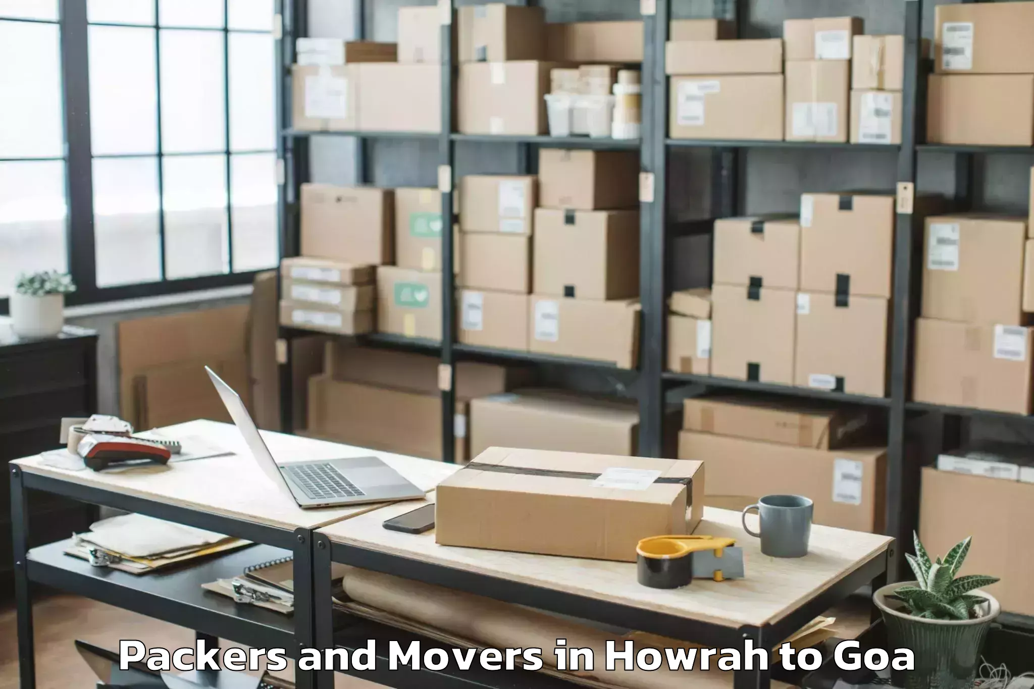 Book Howrah to Quepem Packers And Movers Online